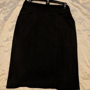 Black pencil skirt